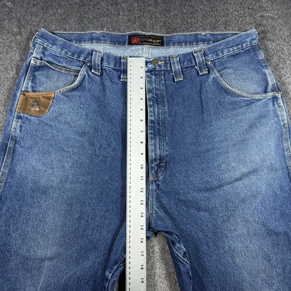 Wrangler Riggs Workwear Men's Size 44x36 Blue Jeans Heavy Duty Work Pants - Picture 8 of 16